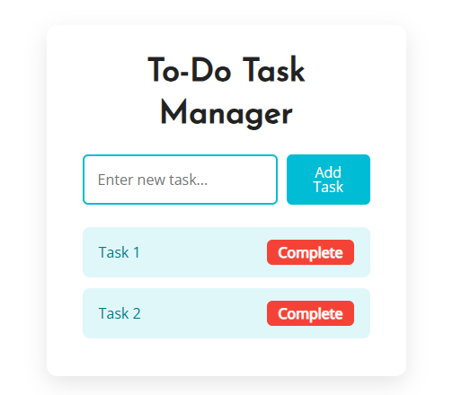 Elegant & Interactive To-Do Task Manager — Manage Your Daily Tasks Effortlessly