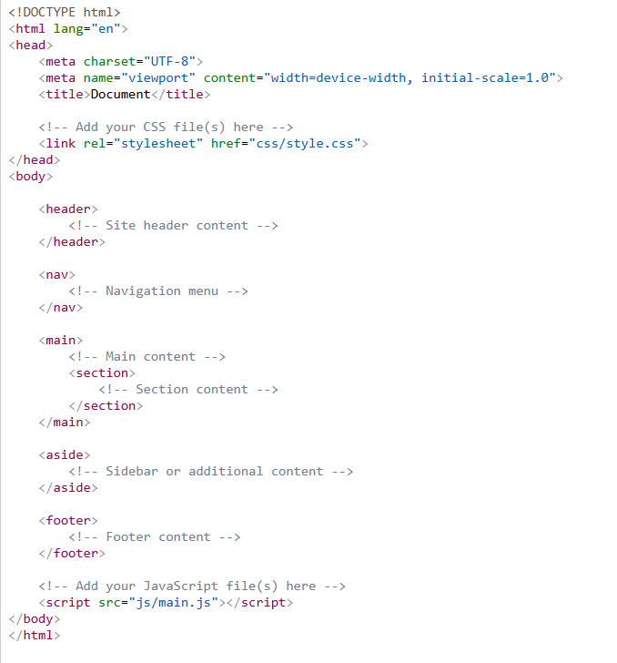Professional HTML Template for Modern Websites