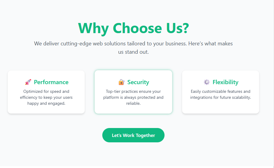 Modern Responsive Feature Section with Scroll Animation and Interactive Call-to-Action