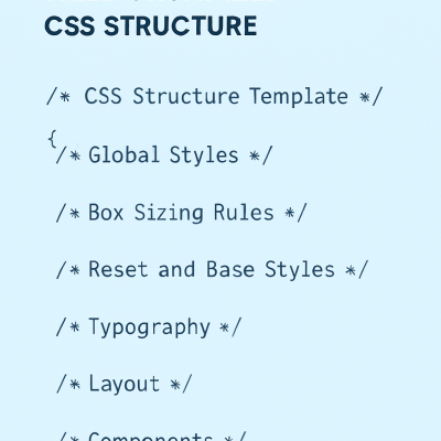 Clean and Scalable Professional CSS Structure Template image